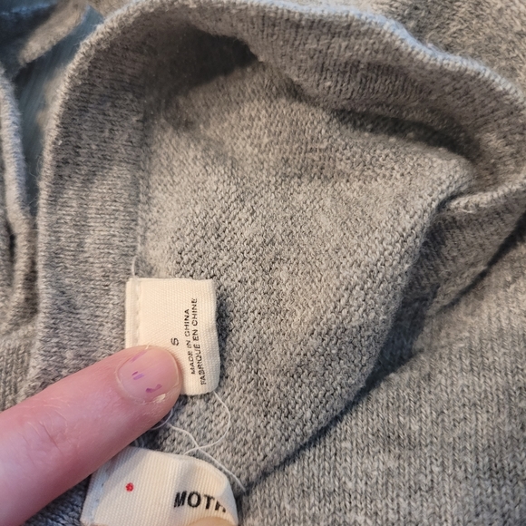 Anthropologie Moth Grey Peplum Floral Top - Picture 3 of 3